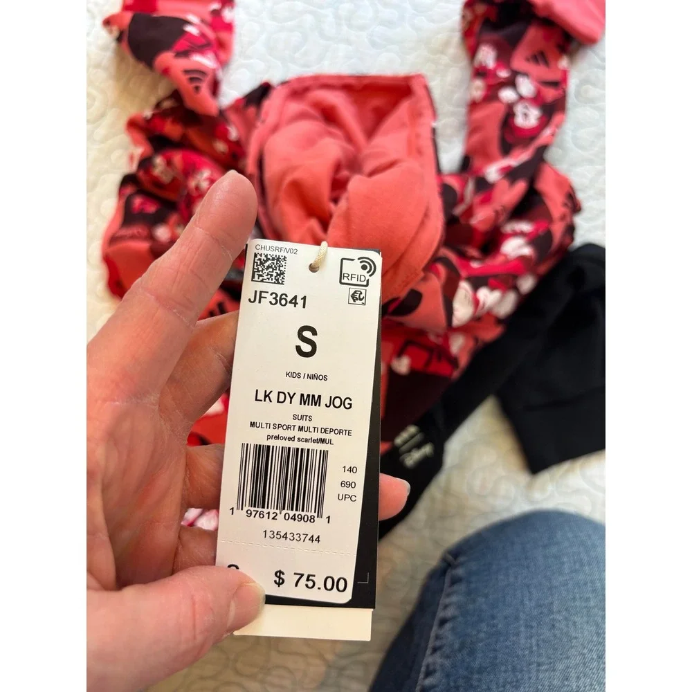 Adidas Disney Kids Mickey Mouse‎ Hoodie and Jogger Set Size Small